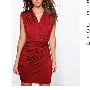 Jemma Slinky Wrap Front Bodycon Dress